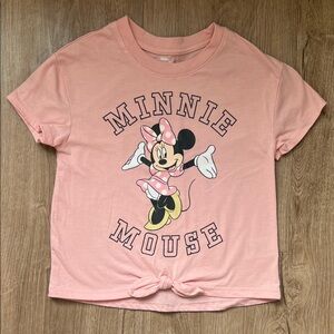 Disney Girls Minnie Mouse Pink Short Sleeve Tee Size 6
